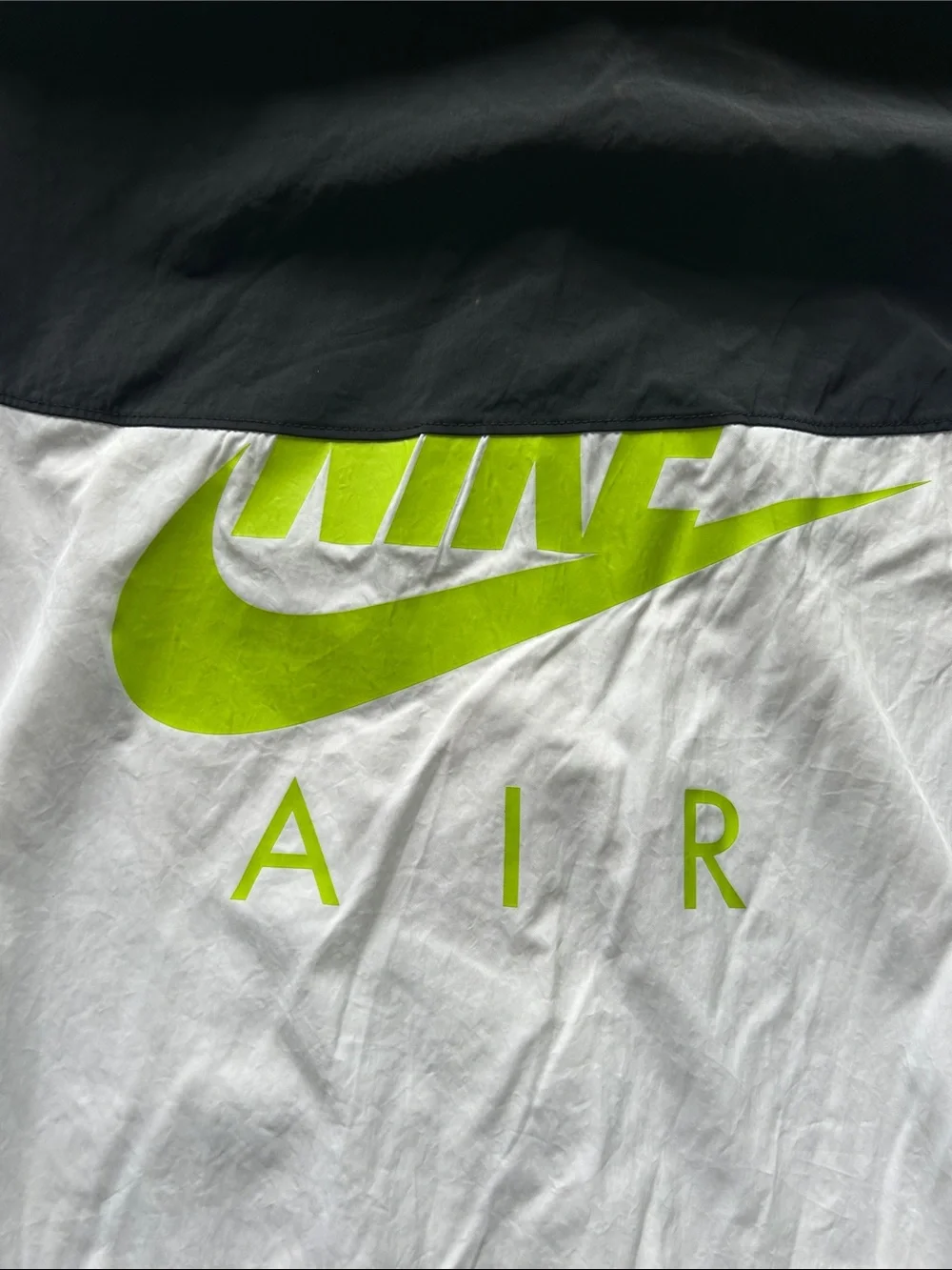 Jordan Tinker Legacy White and Black Performance Jacket with Yellow Logo Patch